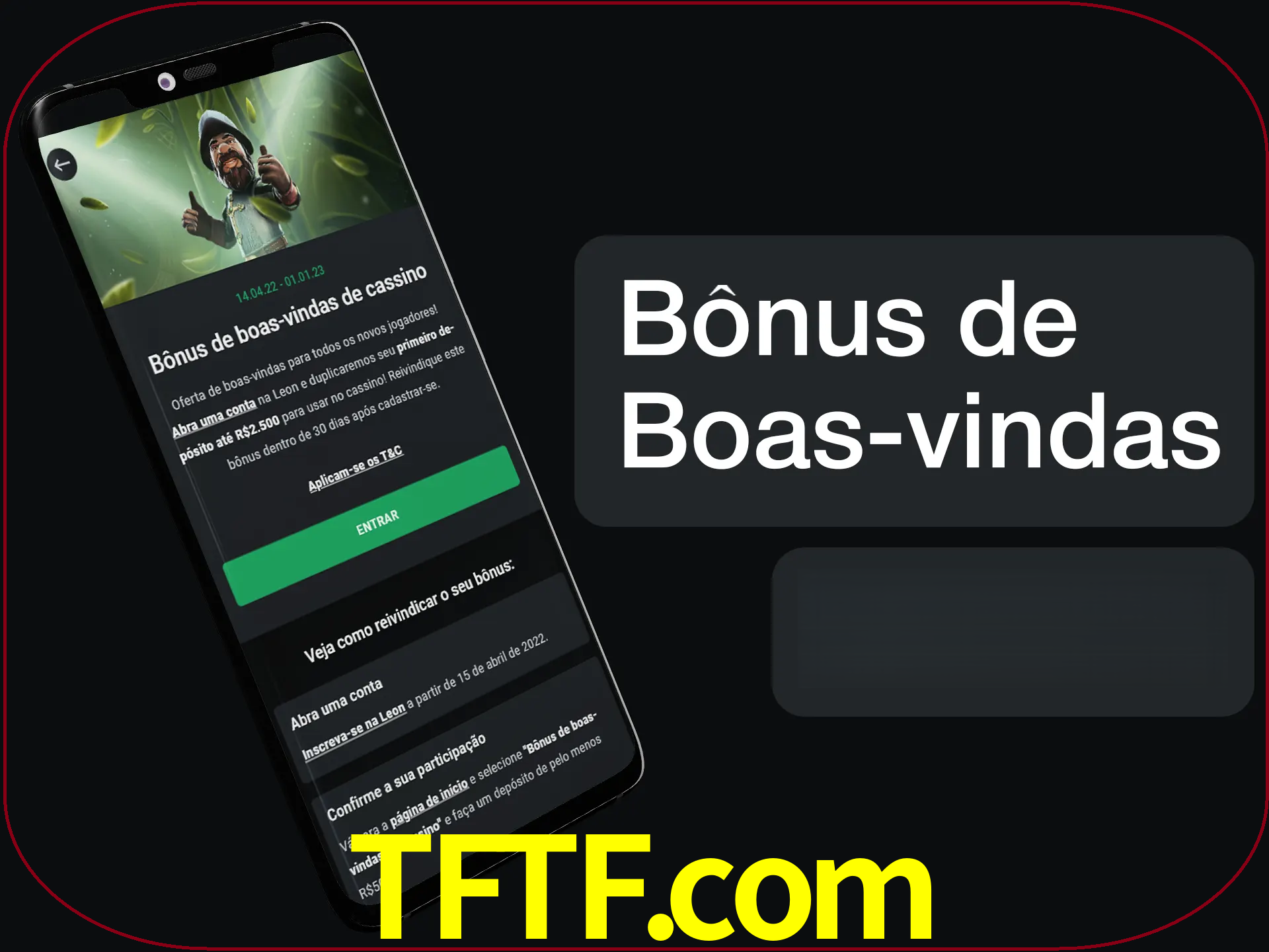Não se esqueça de usar o bônus de boas-vindas.